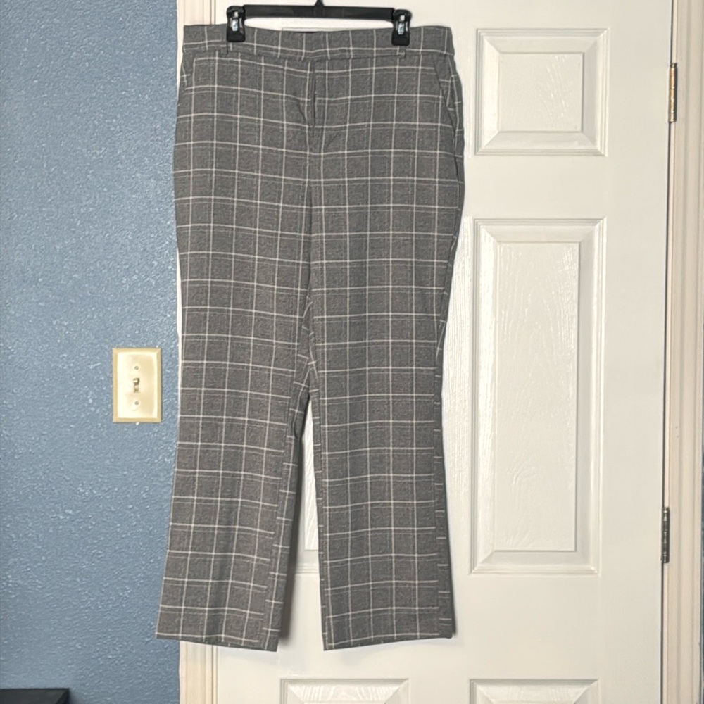 Grey and white plain pants